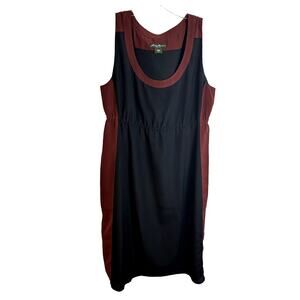 Eddie Bauer Sport Dress Womens Size 10 Quick Dry Navy Maroon Outdoor